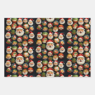 Jolly Santa's wrapping paper ラッピングペーパーシート