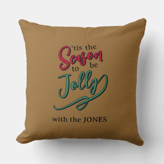 Jolly Season Throw pillow クッション (正面)