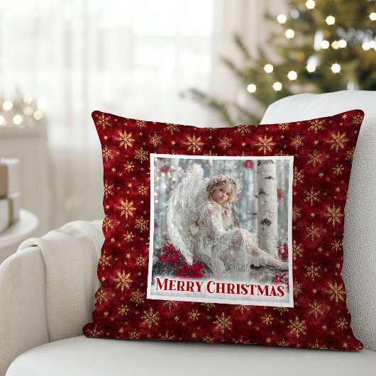 Jolly Vintage Angel Christmas Pillow Gift クッション