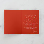 Jolly Vintage Santa Red Suit  シーズンカード (内部)