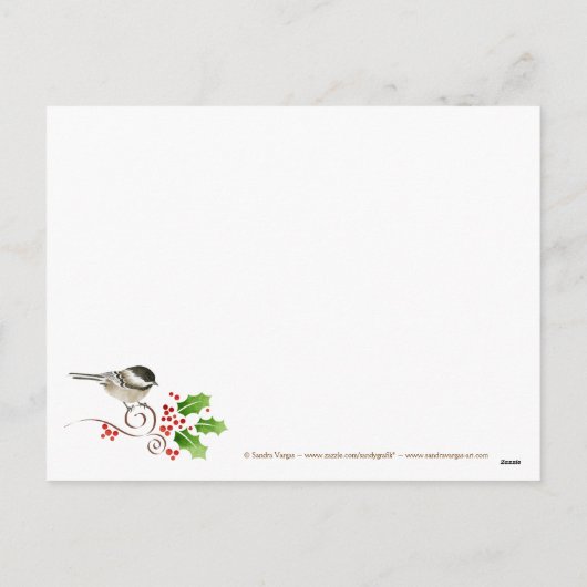 Jollybelleクリスマスグリーティングポストカード シーズンポストカード (裏面)