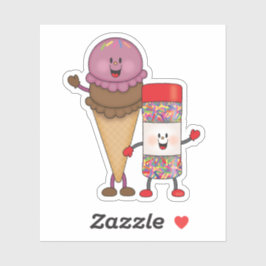 JollyKinsアイスクリームと散水 シール