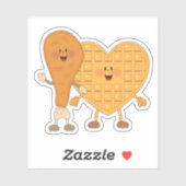 JollyKinsチキン&ワッフル シール (シート)