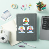 JollyKins アイススケートトリオ シール (iPadカバー)