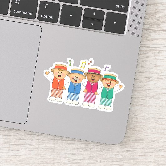 JollyKins Colorful Barbershop Quartet シール (詳細)