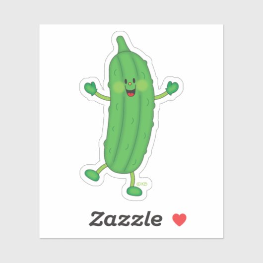JollyKins Dancing Pickle シール (シート)