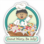 JollyKins Donut Green シール (正面)