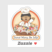 JollyKins Donut Orange シール (シート)