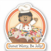 JollyKins Donut Orange シール (正面)