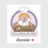 JollyKins Donut Purple シール (シート)