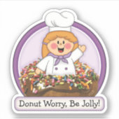 JollyKins Donut Purple シール (正面)