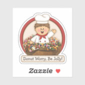 JollyKins Donut Red シール (シート)