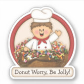 JollyKins Donut Red シール (正面)