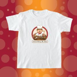 JollyKins Donut Worry Be (すてきRed) Tシャツ
