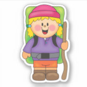 JollyKins Hiking Girl シール (正面)