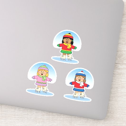 JollyKins Ice Skating Trio シール (詳細)