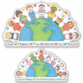 JollyKins Loveが世界を動かす（2セット） シール (正面)