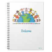 JollyKins Loveは世界を動かす ノートブック (正面)