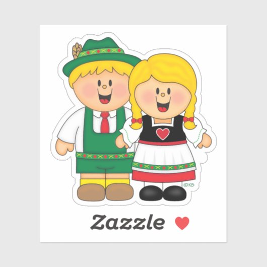 JollyKins Octoberfest Couple  シール (シート)