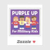 JollyKins Purple Up For Military Famlies シール (シート)