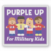 JollyKins Purple Up For Military Famlies シール (正面)