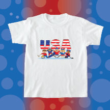 JollyKins USAウィンタースポーツTシャツ