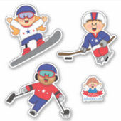 JollyKins Winter Paralympians  シール (正面)