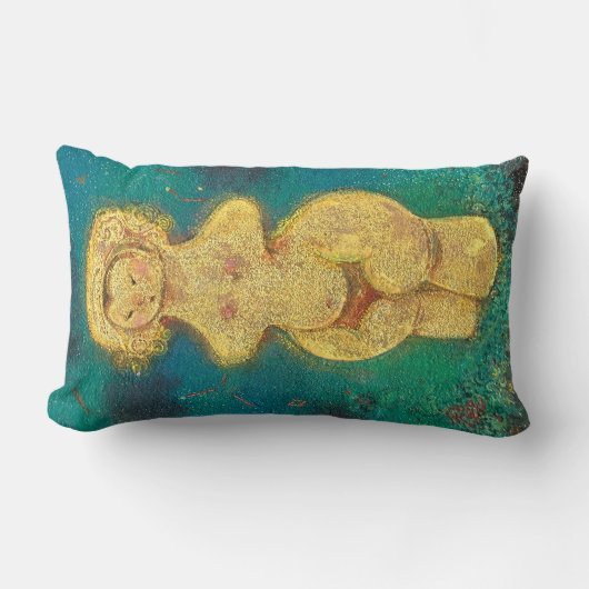 Jomon Venus: Golden Star Child ランバークッション (正面)