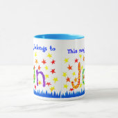 'Jon'名前固有のリンガーマグ マグカップ (中央)