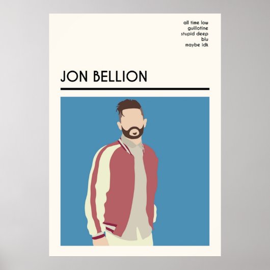 Jon Bellion Wall ArtPosterPrints ポスター (正面)