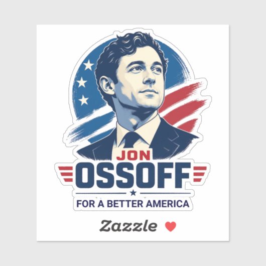 Jon Ossoff | より良いアメリカのために | 政治 シール (シート)