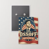 Jon Ossoff | 大統領へ | 政治的 缶バッジ (正面/裏面)