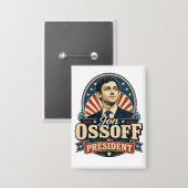 Jon Ossoff | 大統領へ | 政治的 缶バッジ (正面/裏面)