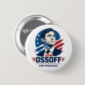 Jon Ossoff 2028大統領候補 缶バッジ (正面&裏面)