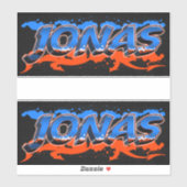 Jonas Vorname Name Graffiti Aufkleber Sticker シール (シート)