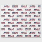 Jonas Vorname Name USA US Geschenkpapier Papier ラッピングペーパー (フラット)