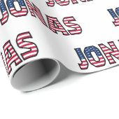 Jonas Vorname Name USA US Geschenkpapier Papier ラッピングペーパー (ロールコーナー)