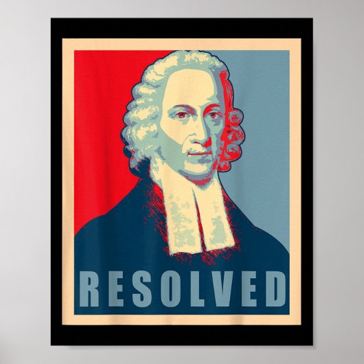 Jonathan Edwards Resolved Calvinist Reformed ポスター (正面)