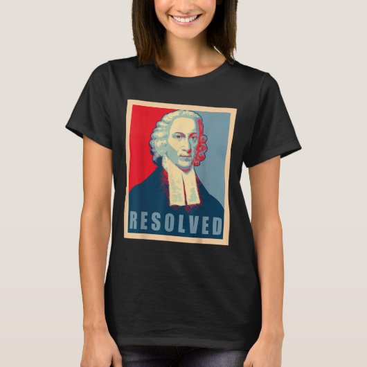 Jonathan Edwards Resolved Calvinist Reformed Tシャツ (正面)