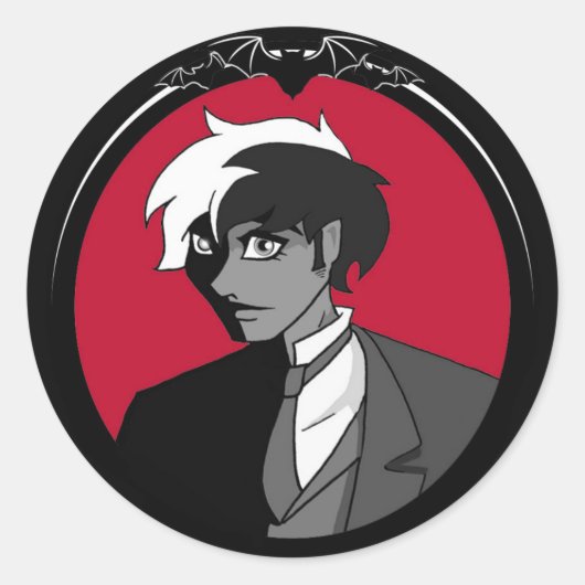 Jonathan Harker BRW Sticker ラウンドシール (正面)