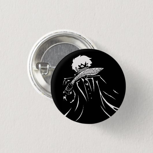 Jonathan Harker the Kukri Cryptid Button 缶バッジ (正面&裏面)