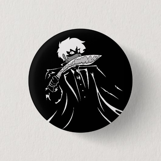 Jonathan Harker the Kukri Cryptid Button 缶バッジ (正面)