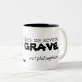 Jonathan SwiftのCoffeeに関する引用文- Mug ツートーンマグカップ (正面右)