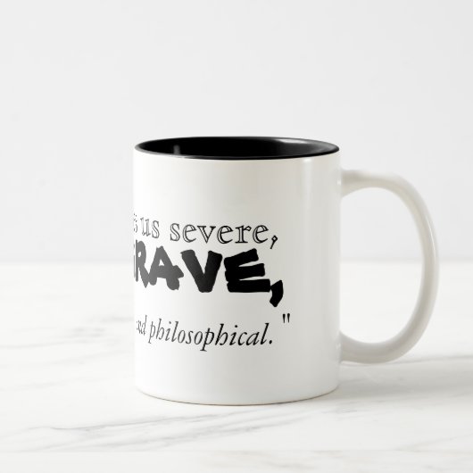 Jonathan SwiftのCoffeeに関する引用文- Mug ツートーンマグカップ (右)