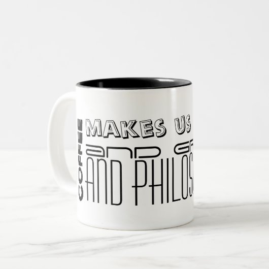 Jonathan SwiftのCoffee Mugについての引用文3 ツートーンマグカップ (正面左)