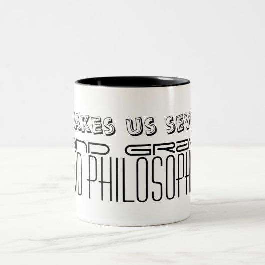 Jonathan SwiftのCoffee Mugについての引用文3 ツートーンマグカップ (中央)