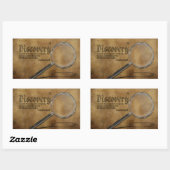 Jonathan Swift感動的引用文「Discovery」 長方形シール (シート)