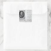Jonathan Swift, 1726による「ガリバー旅行記」 スクエアシール (バッグ)