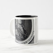 Jonathan Swift 1726年著「Gulliver旅行」の ツートーンマグカップ (正面左)