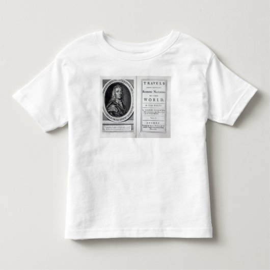 Jonathan Swift 1726年著「Gulliver旅行」の トドラーTシャツ (正面)